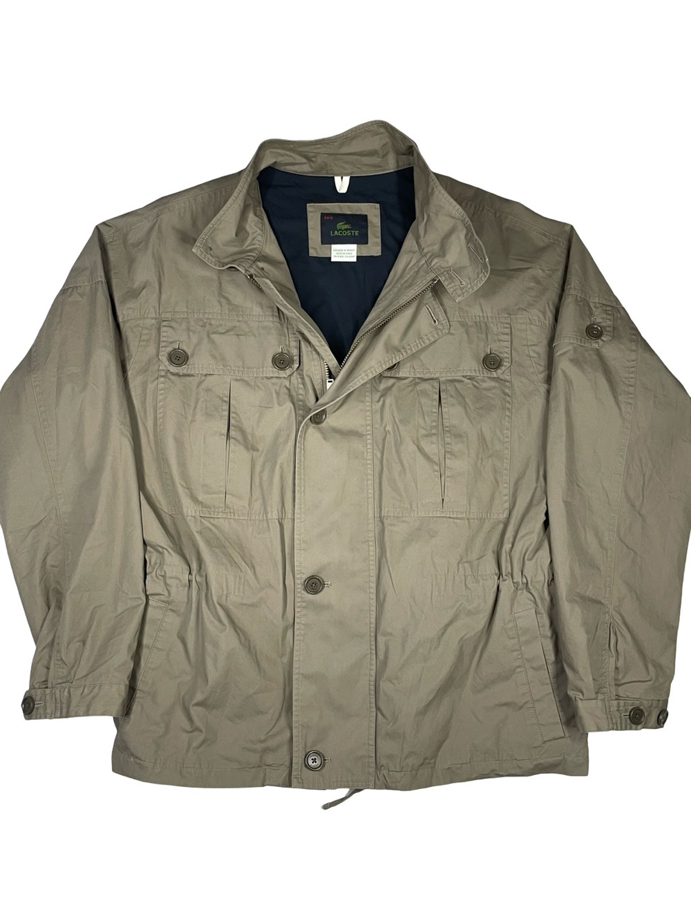 Lacoste Field Utility Jacket Devanlay Taupe Full Zip Men’s XL (54) - Picture 3 of 11